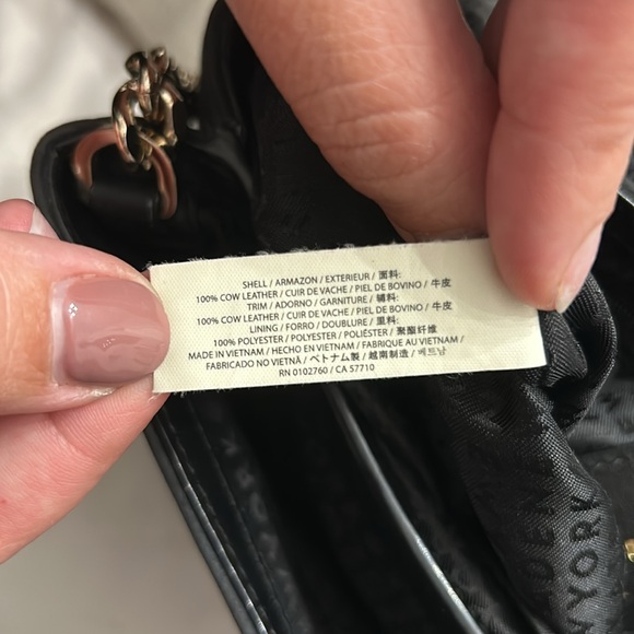 vintage kate spade black suede crossbody - Picture 4 of 5